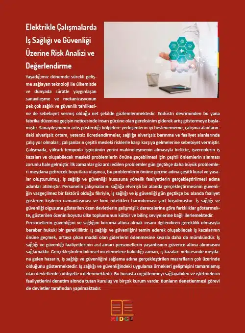 Elektrikle Çalışmalarda İş Sağlığı ve Güvenliği Üzerine Risk Analizi ve Değerlendirme