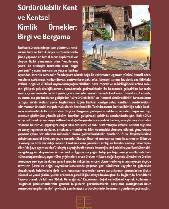 Sürdürülebilir Kent ve Kentsel Kimlik Örnekler: Birgi ve Bergama