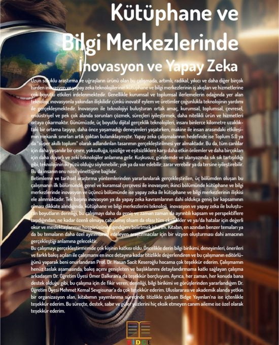 Kütüphane ve Bilgi Merkezlerinde İnovasyon ve Yapay Zeka