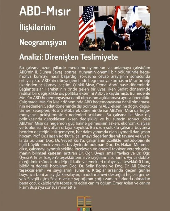 ABD-Mısır İlişkilerinin Neogramşiyan Analizi: Direnişten Teslimiyete